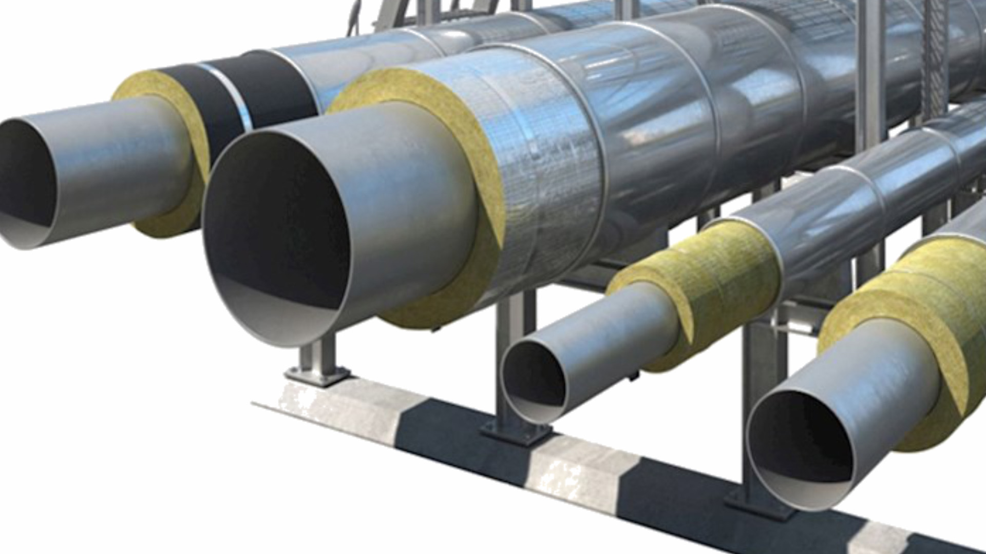 Rockwool Preformed Pipe Section Dubai civil defence approved DCL certified Rock wood pipes